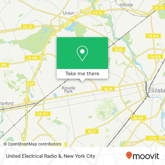 United Electrical Radio & map