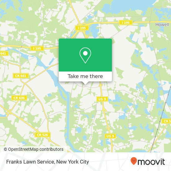 Franks Lawn Service map