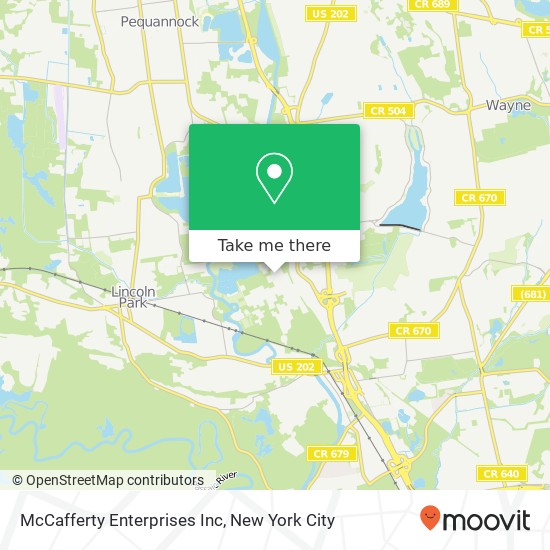 Mapa de McCafferty Enterprises Inc
