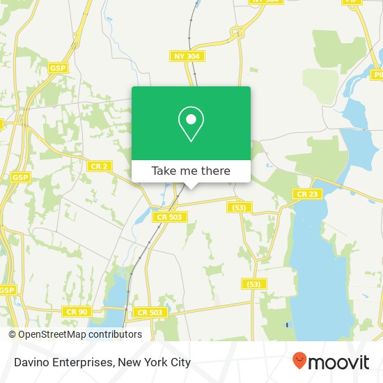 Mapa de Davino Enterprises