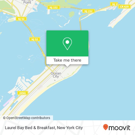 Laurel Bay Bed & Breakfast map