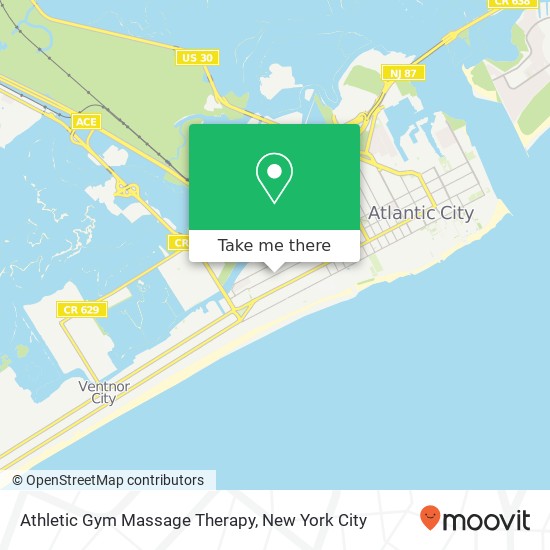 Mapa de Athletic Gym Massage Therapy