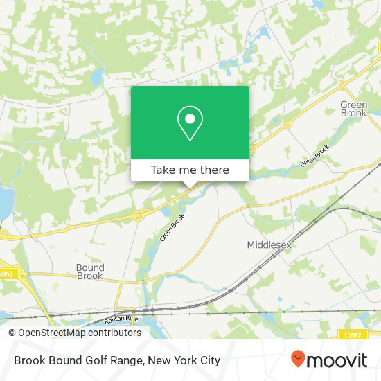 Brook Bound Golf Range map