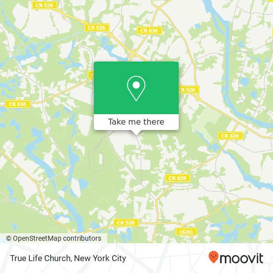 True Life Church map