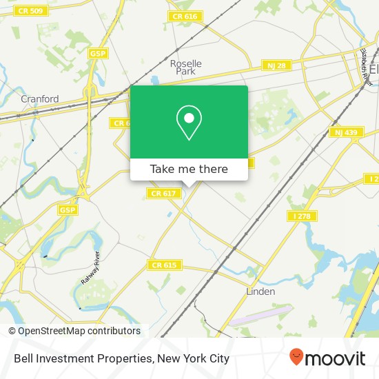 Bell Investment Properties map