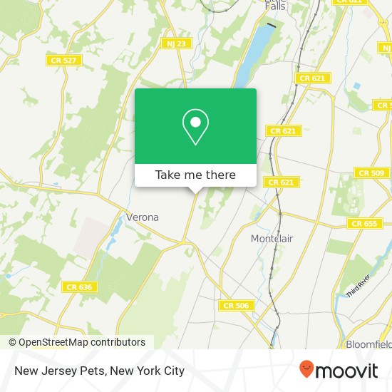 Mapa de New Jersey Pets