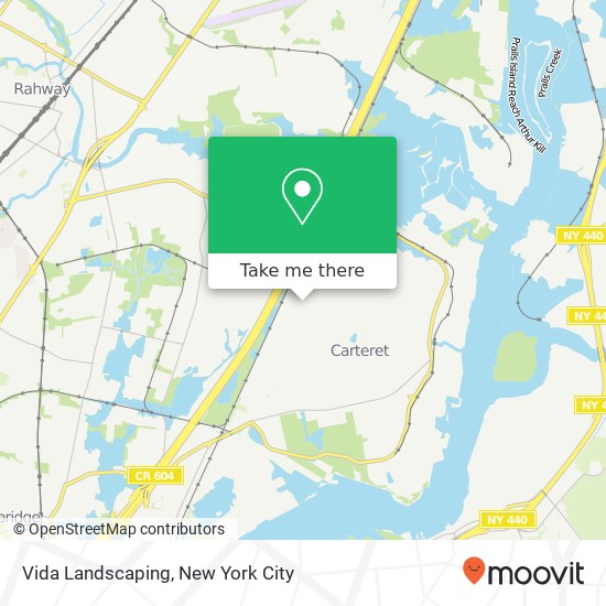 Vida Landscaping map