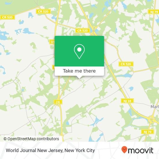 Mapa de World Journal New Jersey