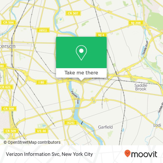 Mapa de Verizon Information Svc