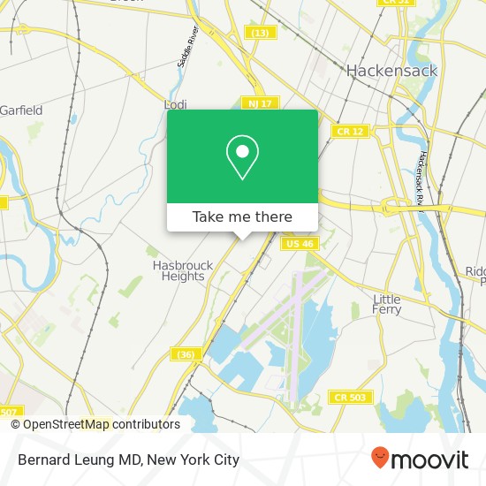 Mapa de Bernard Leung MD