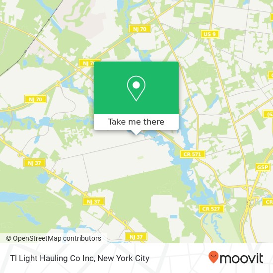 Tl Light Hauling Co Inc map