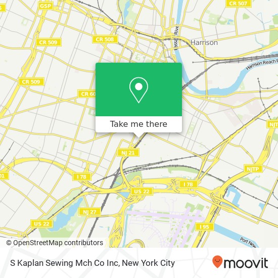 Mapa de S Kaplan Sewing Mch Co Inc