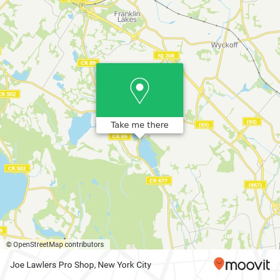 Joe Lawlers Pro Shop map