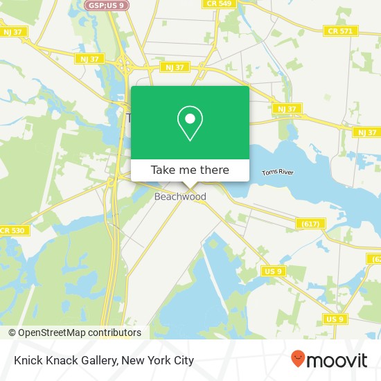 Knick Knack Gallery map