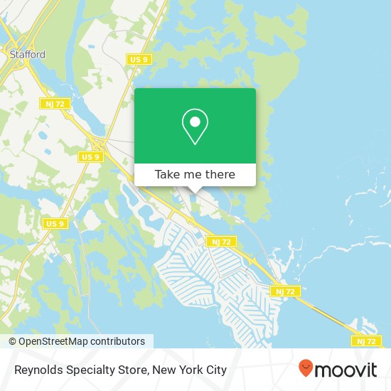 Mapa de Reynolds Specialty Store