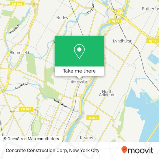 Mapa de Concrete Construction Corp