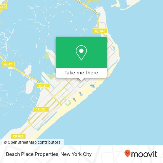 Beach Place Properties map