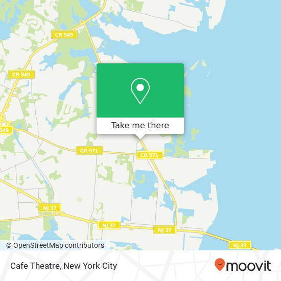 Mapa de Cafe Theatre