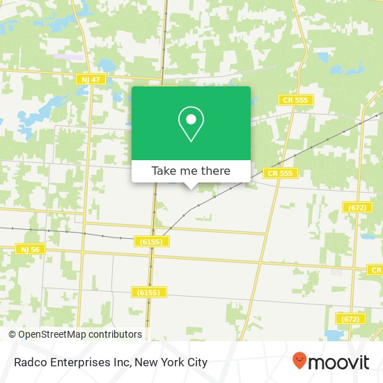 Radco Enterprises Inc map