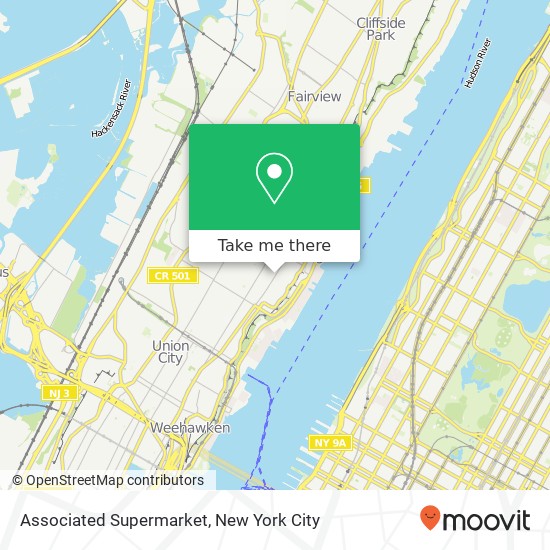 Associated Supermarket map