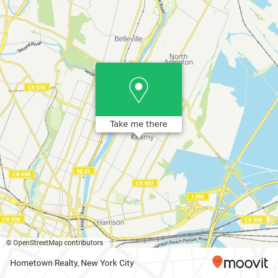 Hometown Realty map