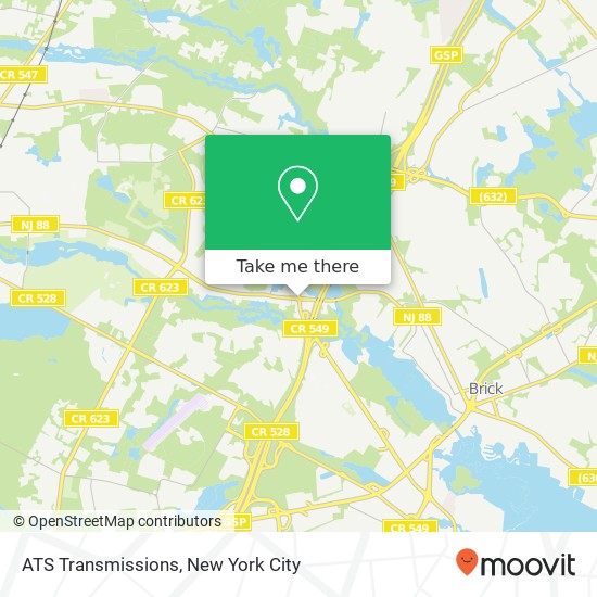 ATS Transmissions map