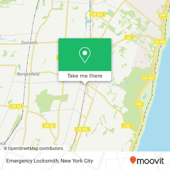 Emergency Locksmith map