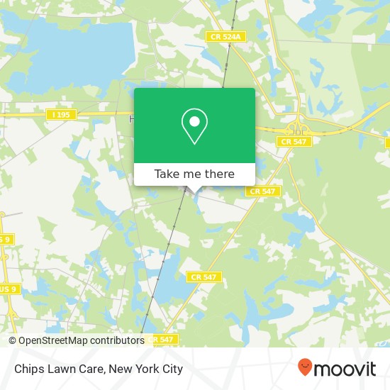 Chips Lawn Care map