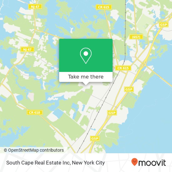 Mapa de South Cape Real Estate Inc