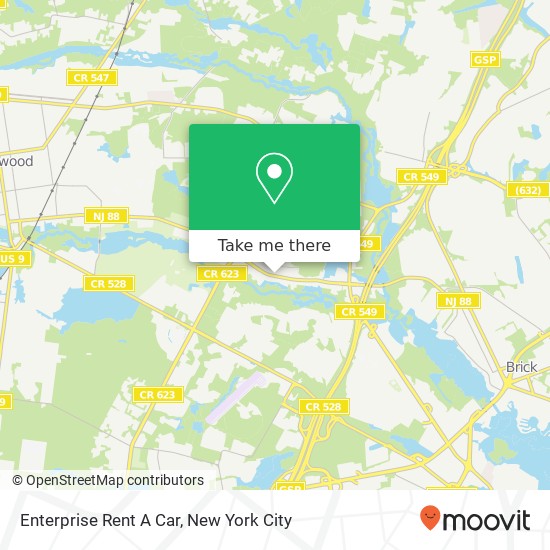 Mapa de Enterprise Rent A Car