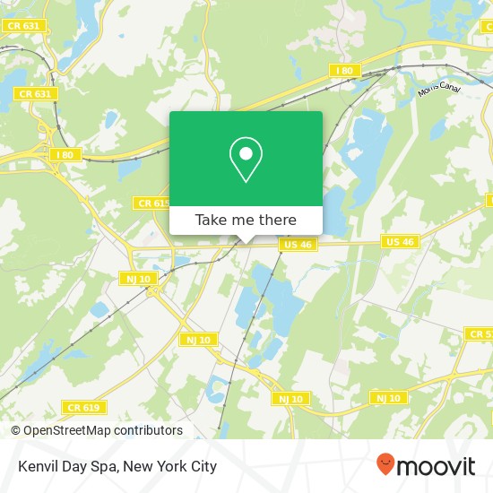 Kenvil Day Spa map