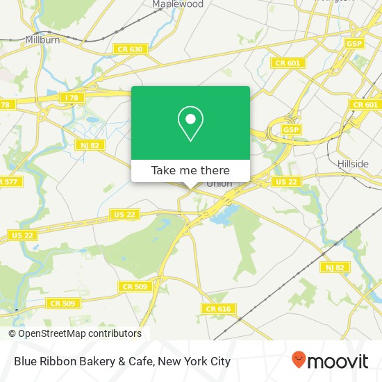Mapa de Blue Ribbon Bakery & Cafe