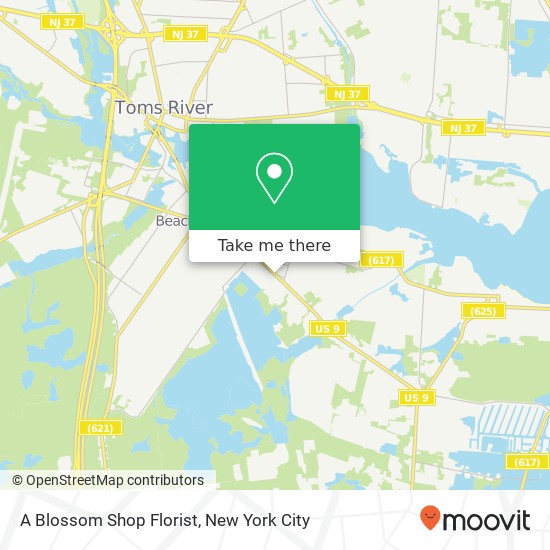 Mapa de A Blossom Shop Florist