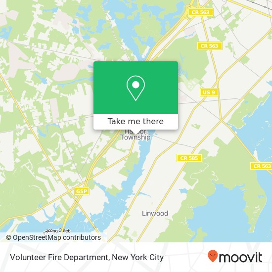 Volunteer Fire Department map