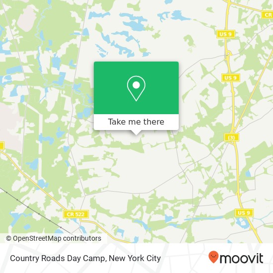 Country Roads Day Camp map