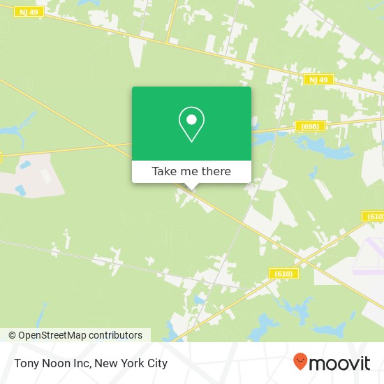 Mapa de Tony Noon Inc