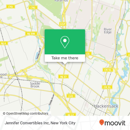 Jennifer Convertibles Inc map