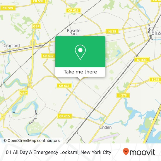 01 All Day A Emergency Locksmi map