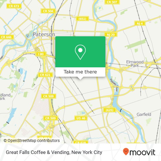 Mapa de Great Falls Coffee & Vending