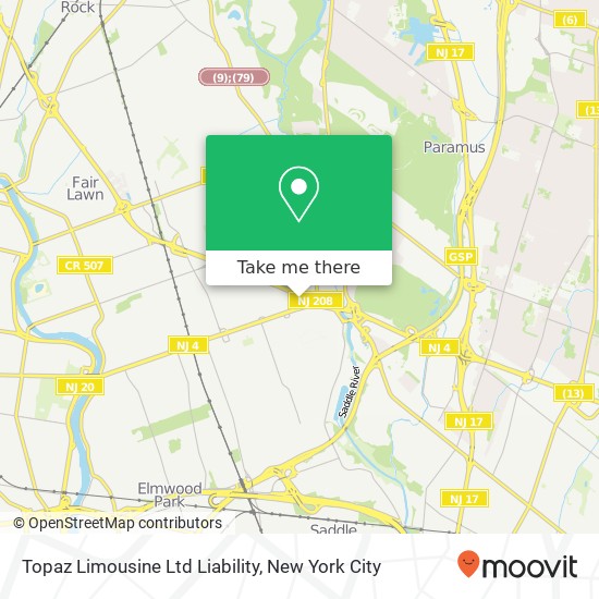 Mapa de Topaz Limousine Ltd Liability