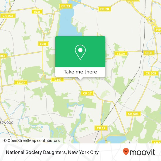 Mapa de National Society Daughters