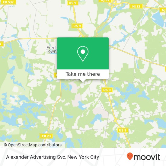 Mapa de Alexander Advertising Svc