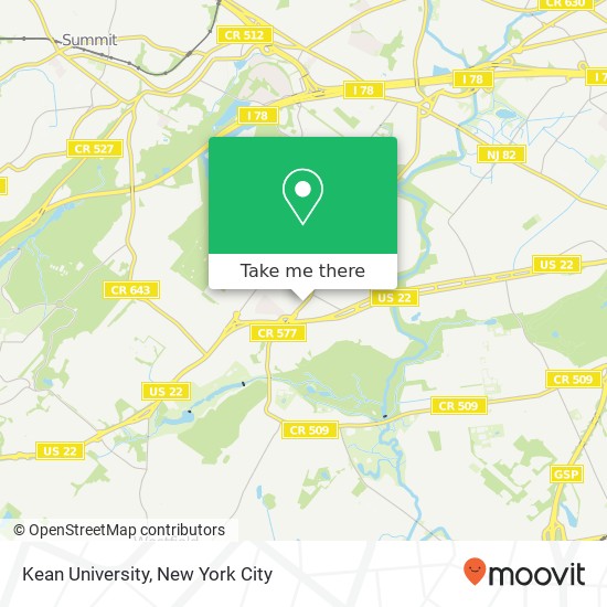 Mapa de Kean University