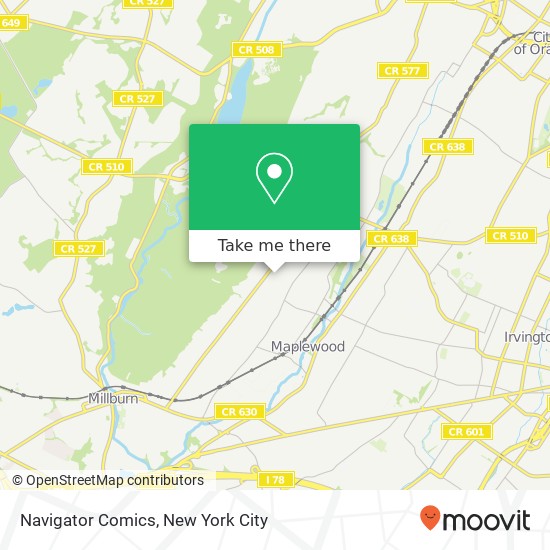 Navigator Comics map