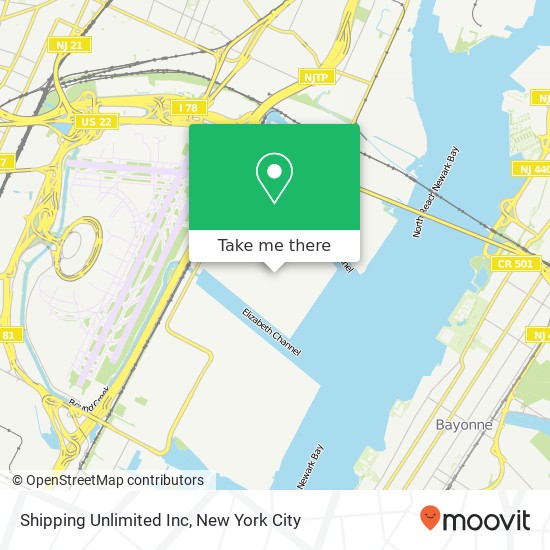 Mapa de Shipping Unlimited Inc