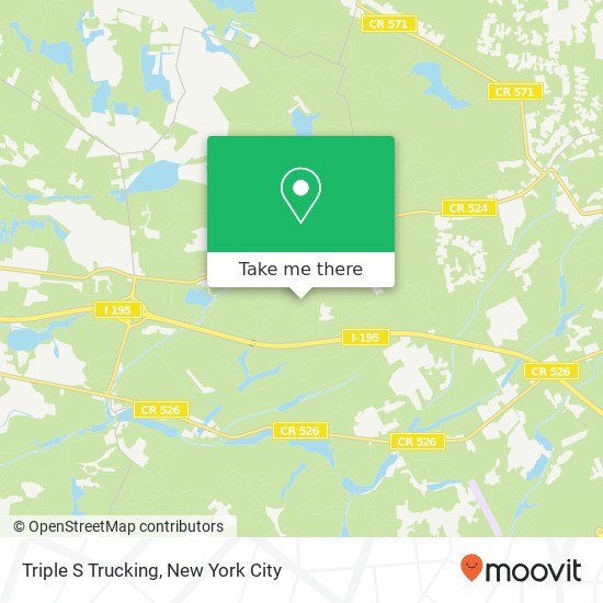 Triple S Trucking map