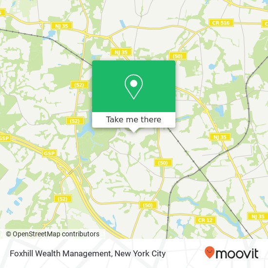 Foxhill Wealth Management map