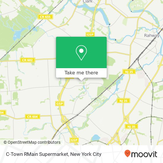 C-Town RMain Supermarket map