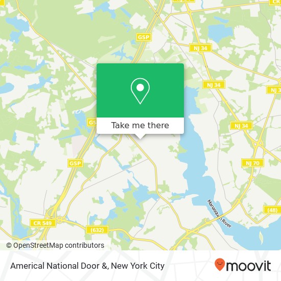 Mapa de Americal National Door &