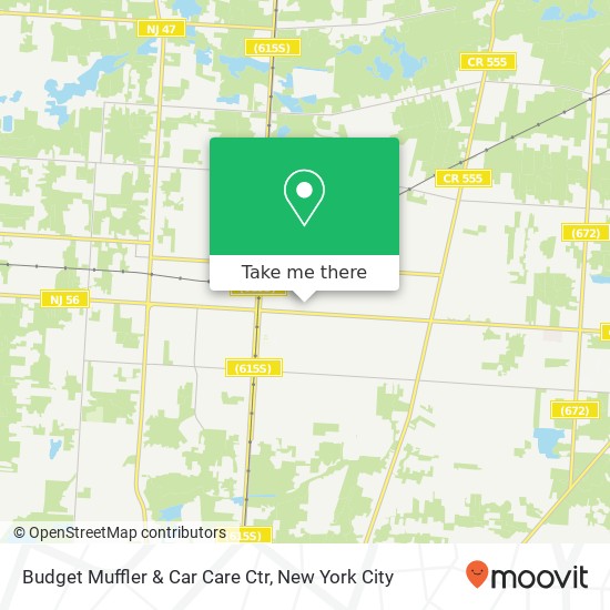 Mapa de Budget Muffler & Car Care Ctr